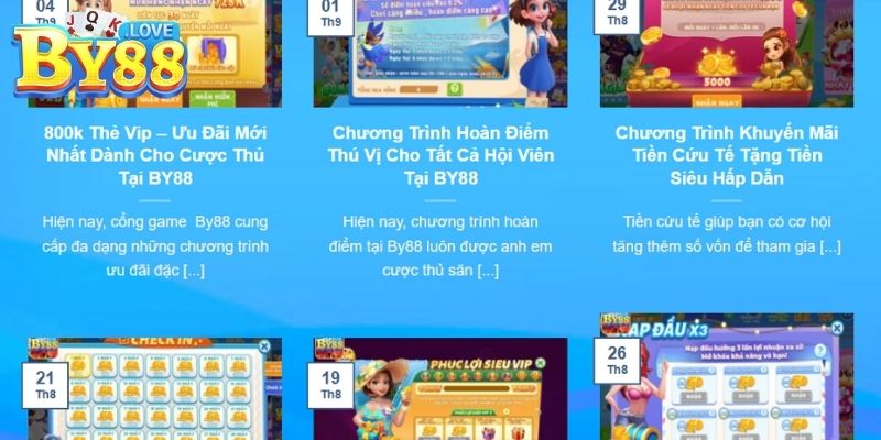 Các sự kiện được tổ chức liên tục cho hội viên nhà cái